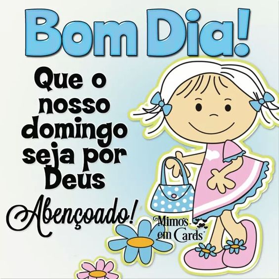 Domingo seja por Deus abençoado.