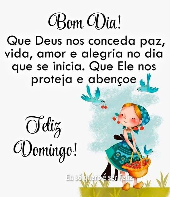 Bom dia domingo que Deus nos conceda paz