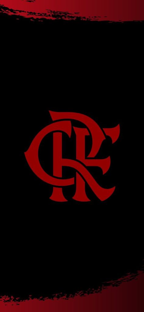 Papel de Parede do Flamengo preto e vermelho