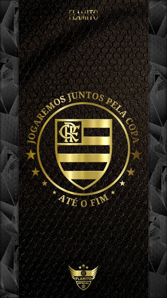 Papel de Parede do Flamengo preto e dourado