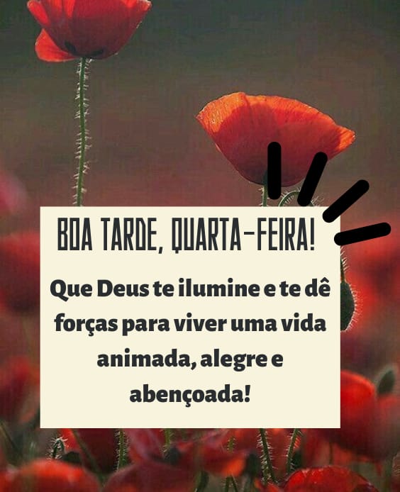 Boa tarde de alegria e benções