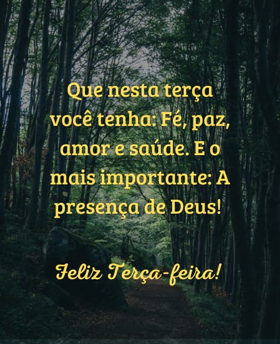 Mensagem de fé paz e amor