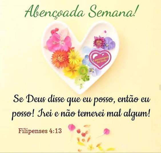 Abençoada semana Filipenses 4:13