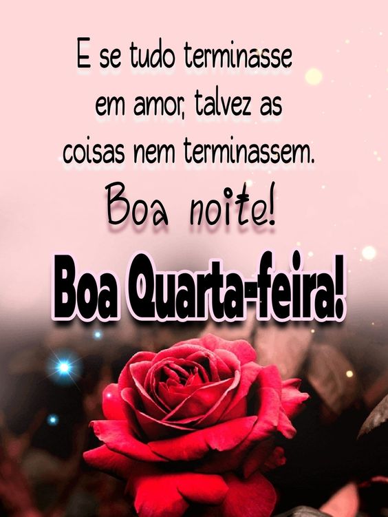 Boa noite boa Quarta-feira