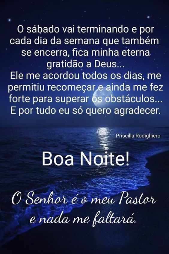 Gratidão a Deus boa noite