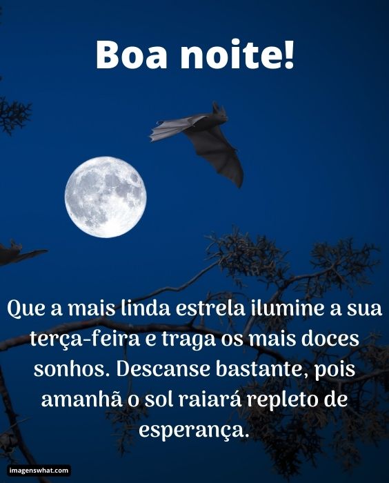 Boa noite linda terça-feira