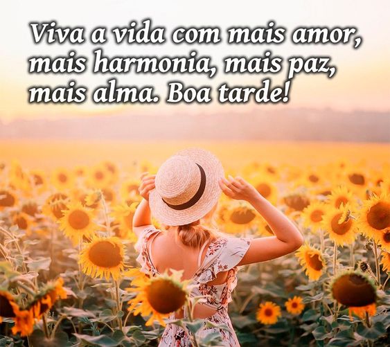 Mensagens de boa tarde viva a vida