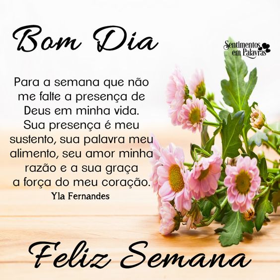 Bom dia para feliz semana