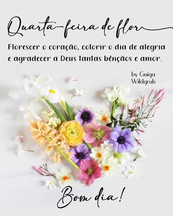 Quarta-feira de flor.