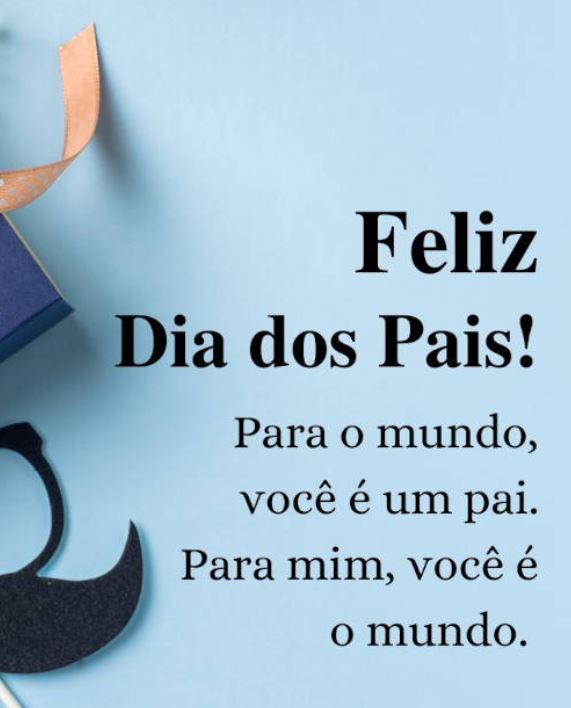 Feliz dia dos pais para o mundo