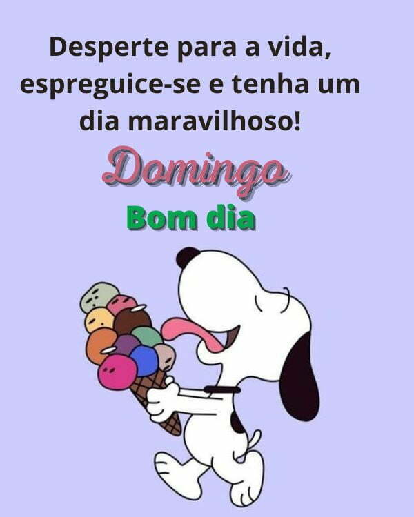 Imagens de domingo com desenho snoopy