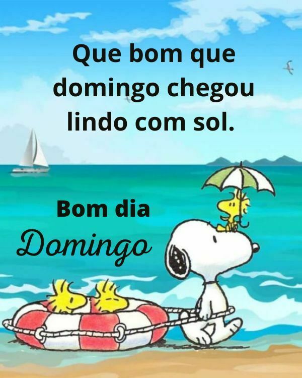 Que bom que o domingo chegou