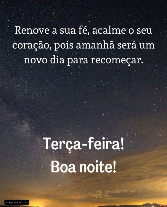 Terça-feira boa noite