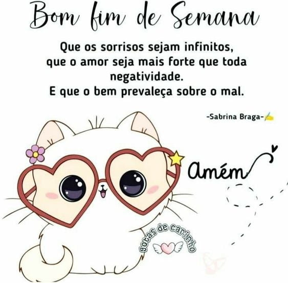 Fim de semana seja forte