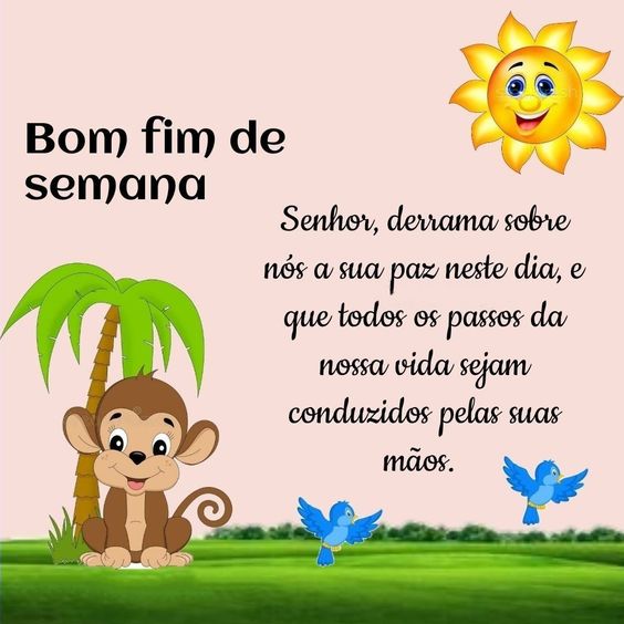 Bom fim de semana Senhor derrama