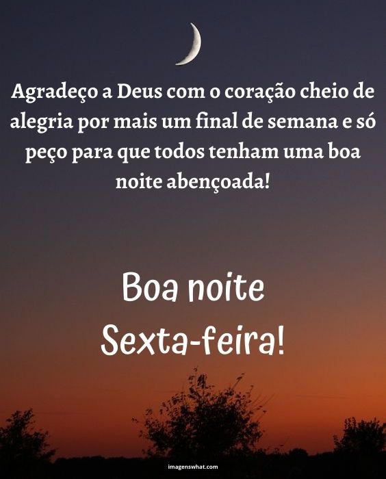 Agradeço por mais um final de semana