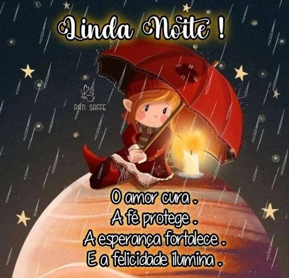 Linda noite iluminada.