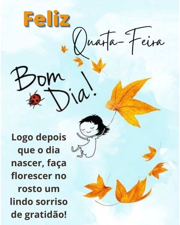 frases para bom dia quarta-feira