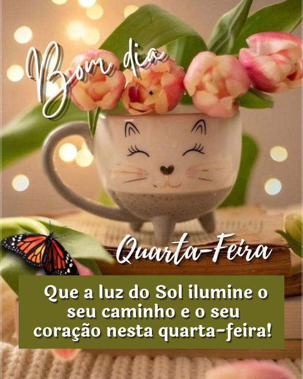 Feliz quara-feira iluminada