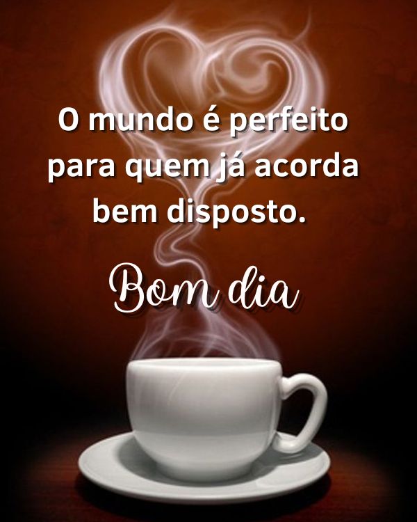 Bom dia com café 