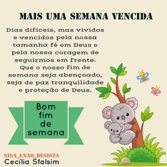 Mais uma semana vencida