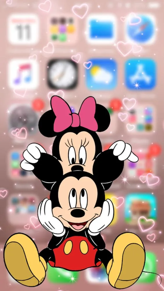 maravilhoso wallpaper mickey e minnie