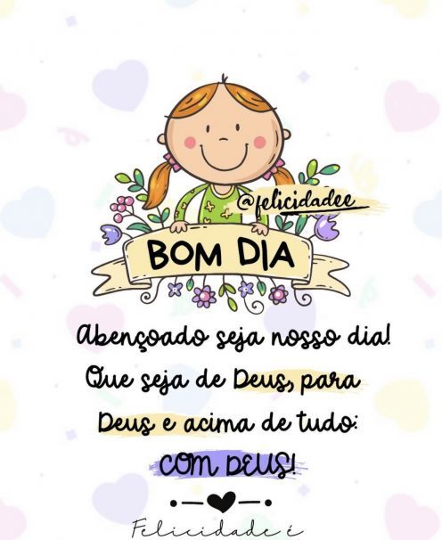 Mensagens de bom dia com felicidade