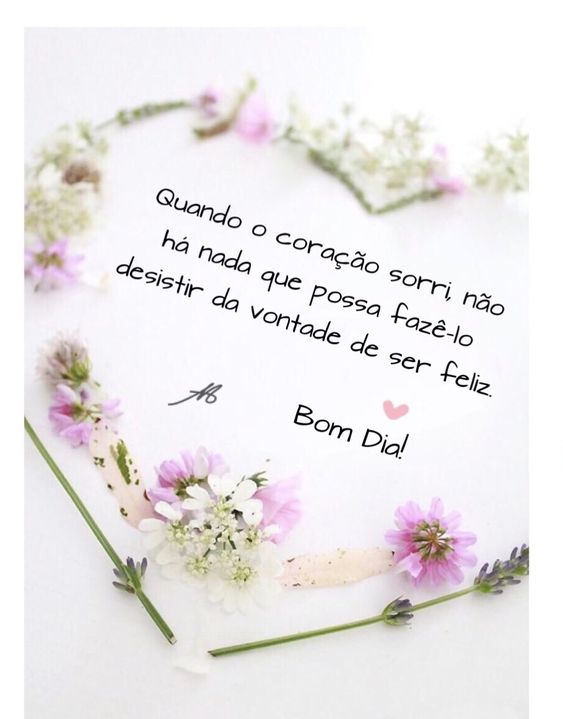 Mensagem abençoada de bom dia com flores