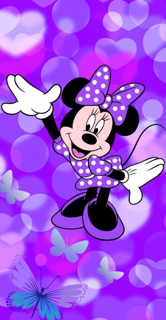 papel de parede da minnie roxo