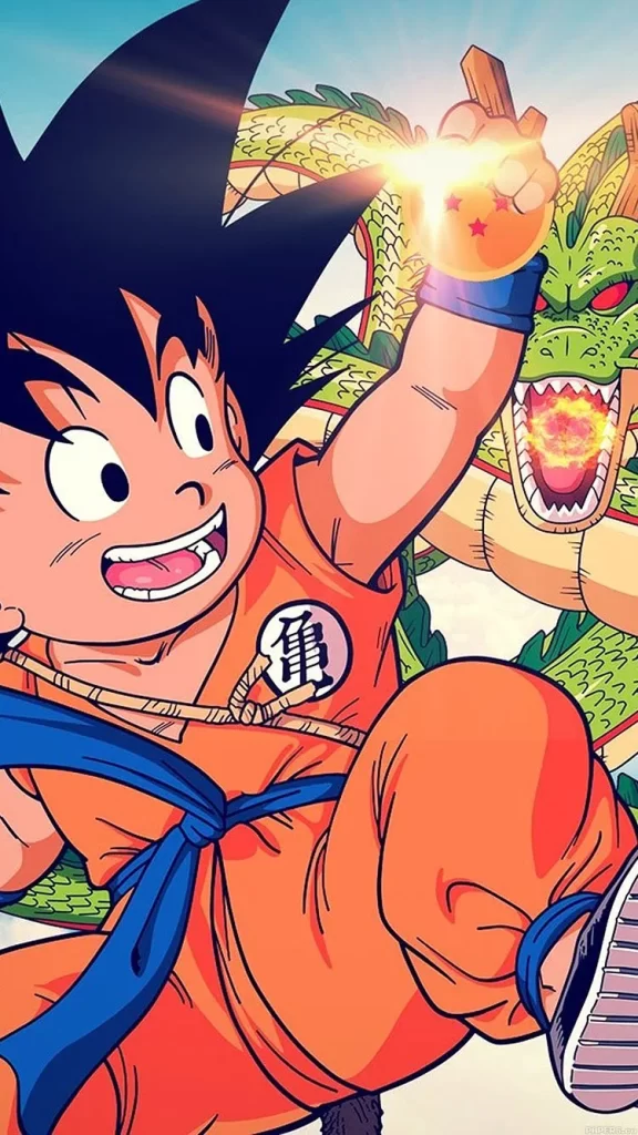 papel de parede goku infantil masculino