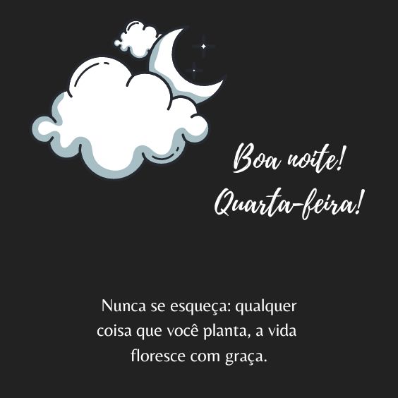 Boa noite de quarta-feira