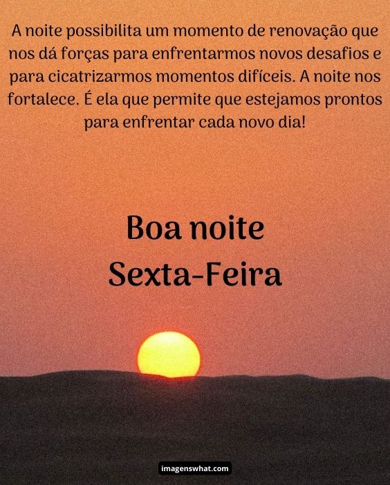 Renovação boa noite sexta-feira