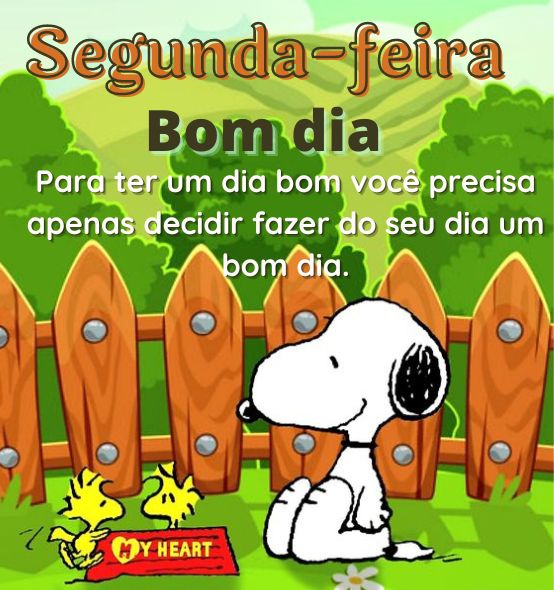 Segunda feira divertida com snoopy