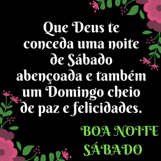 Noite de sábado abençoada