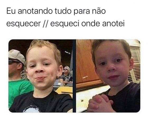 Meme anotando tudo