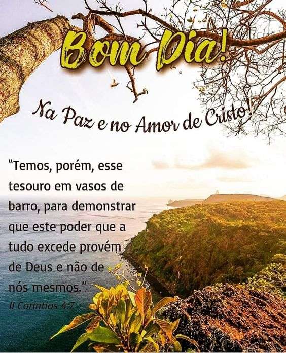 Bom dia poder de Deus