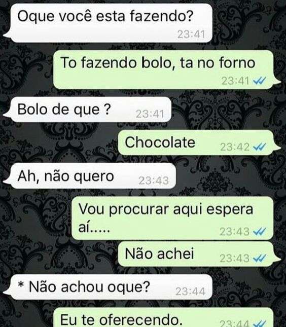 Você está fazendo chocolate