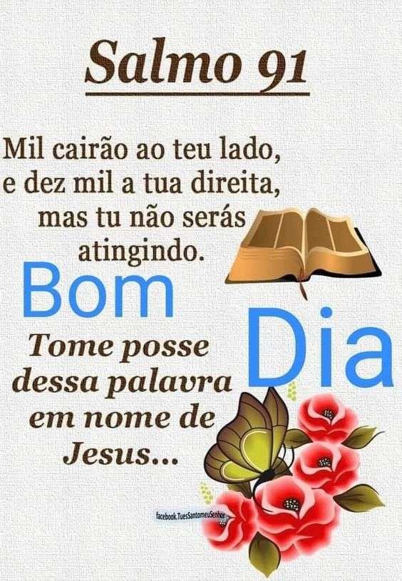 Bom dia tome posse da palavra de Deus