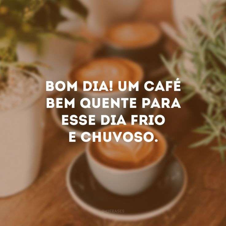 Bom dia café quente