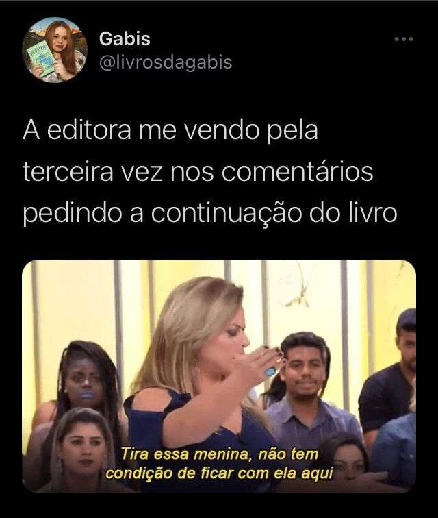 Meme com imagem de mulher estressada