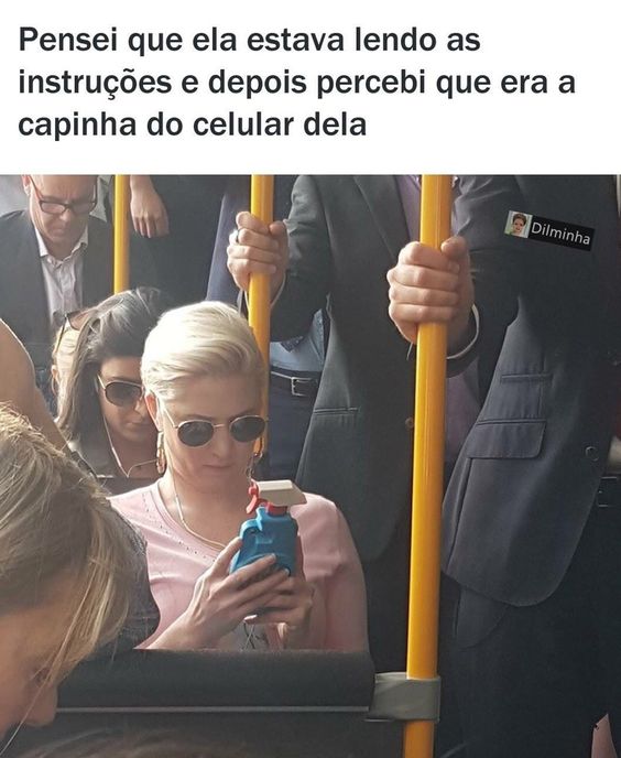 Meme da mulher no onibus