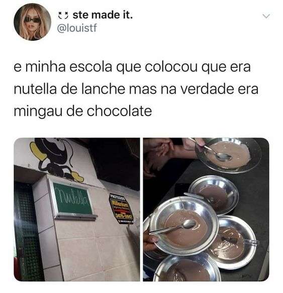 Memes as panelas da minha escola