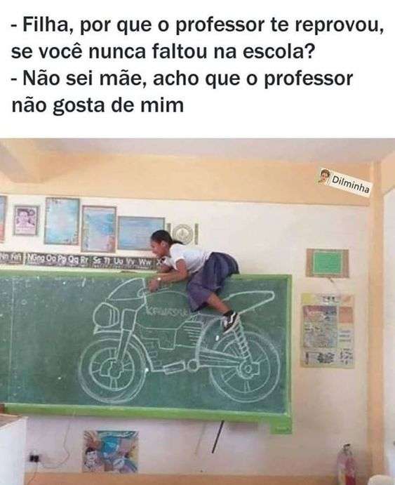 Meme para status o professor não gosta de mim