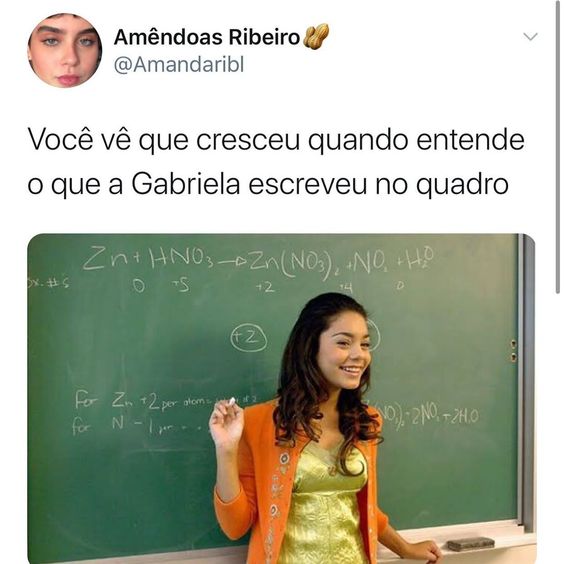 Meme você cresceu Gabriela