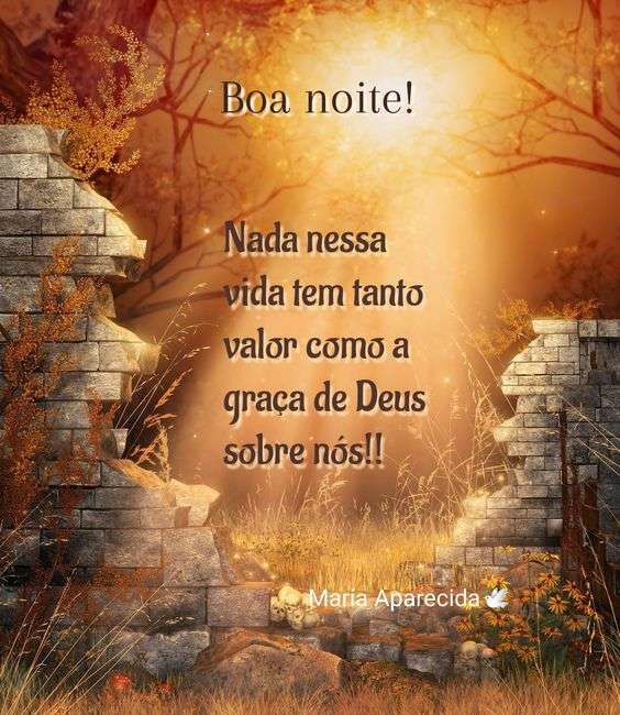 Boa noite graça de Deus 