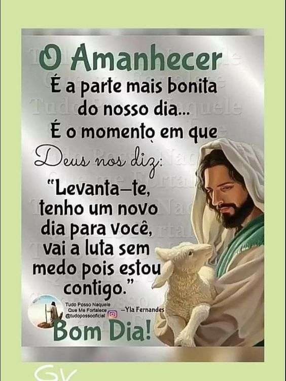 Bom dia Deus está contigo