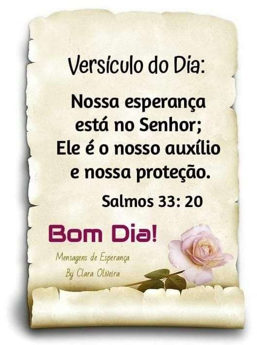 Bom dia esperança no senhor