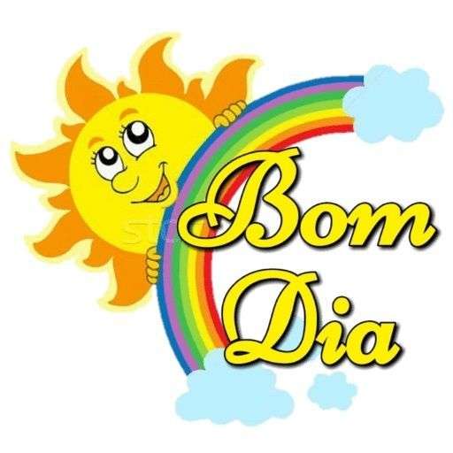 Figurinha de bom dia com sol