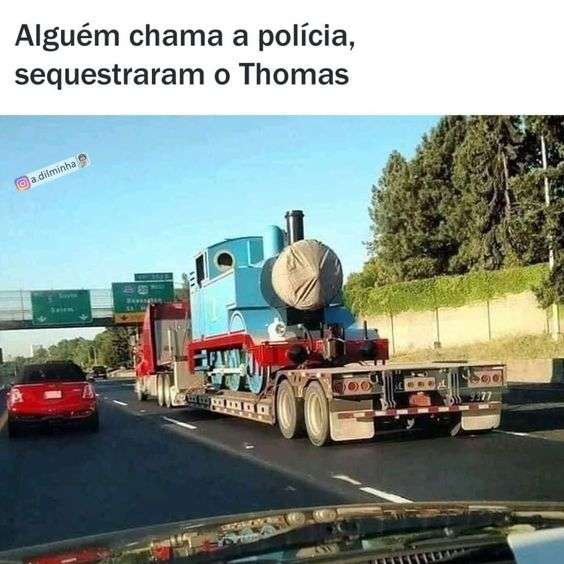 Thomas o trem sendo sequestrado