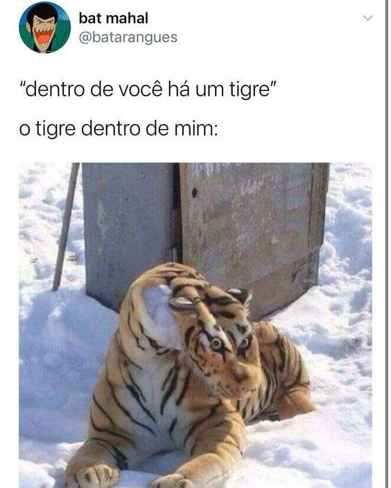 Tigre inflável murcho